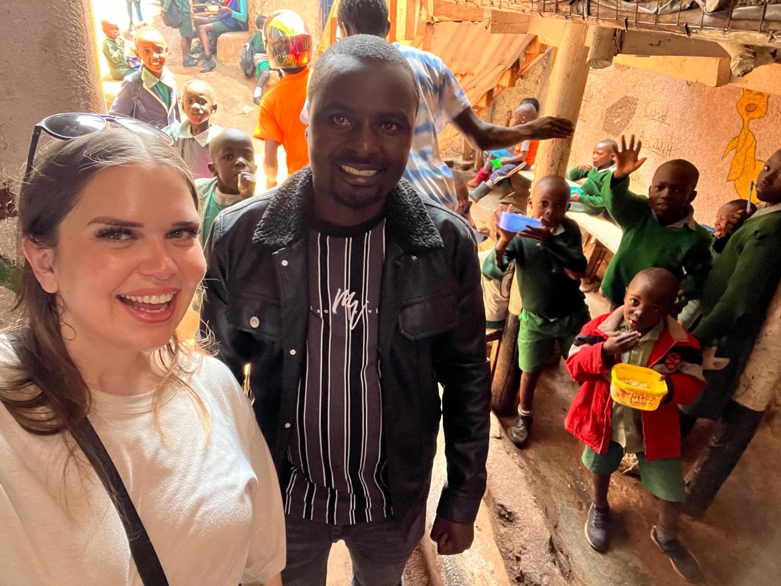 Kevin with tour guests